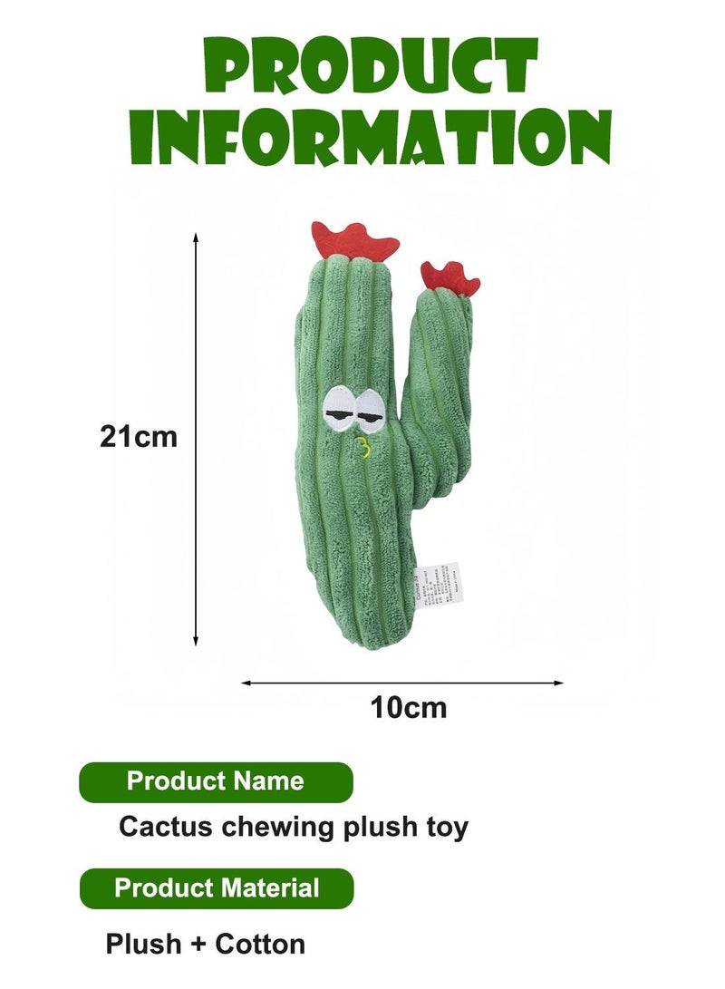 Cat Toys Cactus Chew Plush Toy Interactive for Cats & Kittens Indoor Play - view 4